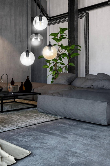 Wisząca lampa COSMO 4 BL PREMIUM MIX czarny (714/4PREM) - Emibig