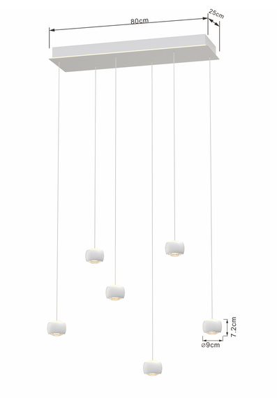 Lampa Wisząca Aviano Quiberon 7039-608