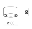 AQform Lampa natynkowa biała 47026-M930-D9-00-13 Mini Ring