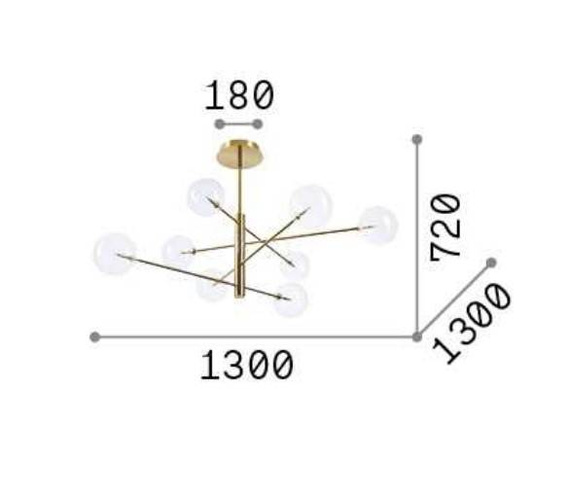 Ideal Lux Lampa wisząca Equinoxe 275178