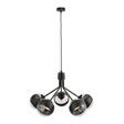 Wisząca lampa NOVA 5 BLACK/STRIPE czarny (1139/5) - Emibig