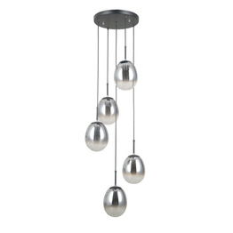Italux PND-40825-5-BK Lampa wisząca Meolo