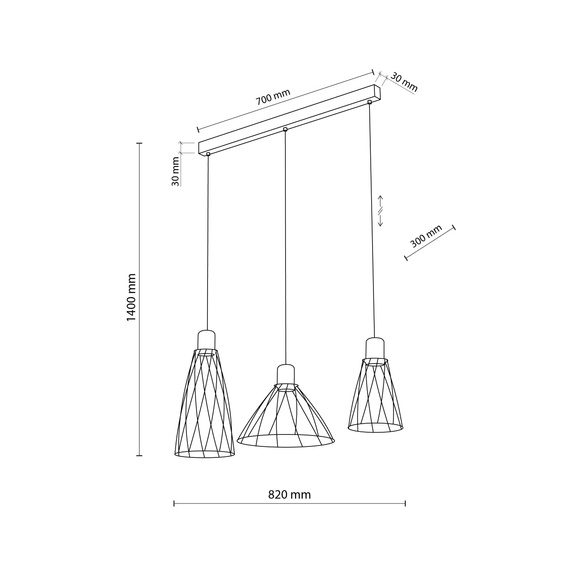 Żyrandol TK Lighting Modesto 10149