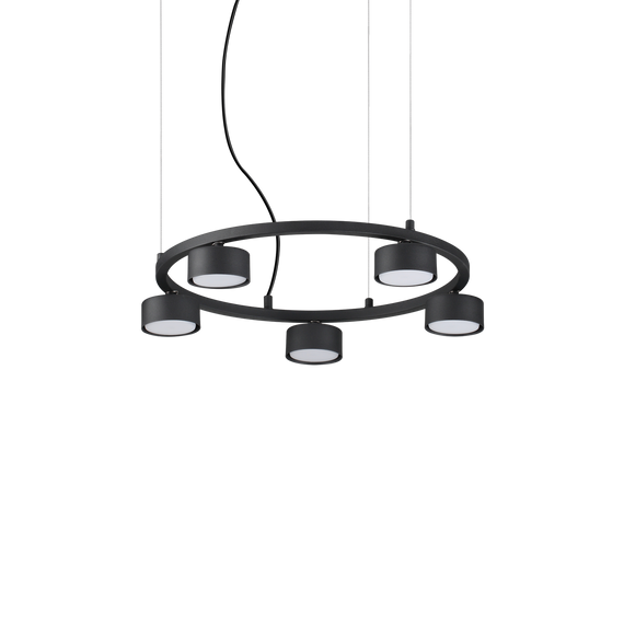 Lampa wisząca minimalistyczna czarna Ideal Lux Minor Round SP5