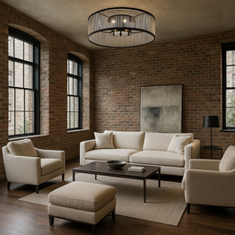 Plafon Berella Light Negros PL60 BK BL5576