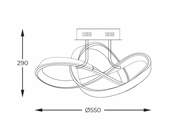 Zuma Line MX9717-1-3BCD Lampa sufitowa Indigo