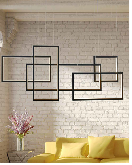 Lampa wisząca Azzardo Quadratus AZ2850 czarna