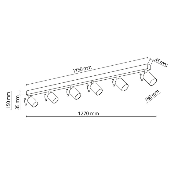 Lampa Sufitowa TK Lighting Nex 11370