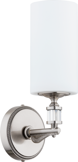 Klasyczna lampa ścienna Kutek Merano MER-K-1(N) Nikiel