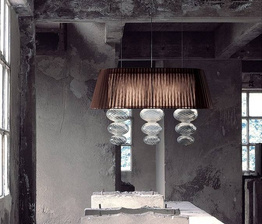 Lampa wisząca Vintage MUSA 85 brązowa