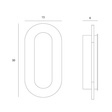 Kinkiet Maxlight W0393 Travertino Oval 10w