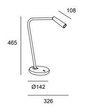 Lampa stołowa LEDS 10-6420-14-14 Gamma Grok