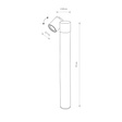 Lampa stojąca na zewnątrz Nowodvorski 8158 Tubings