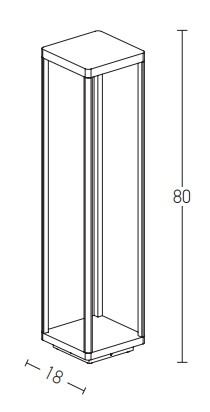 Lampa Stojąca Zewnętrzna Zambelis E204