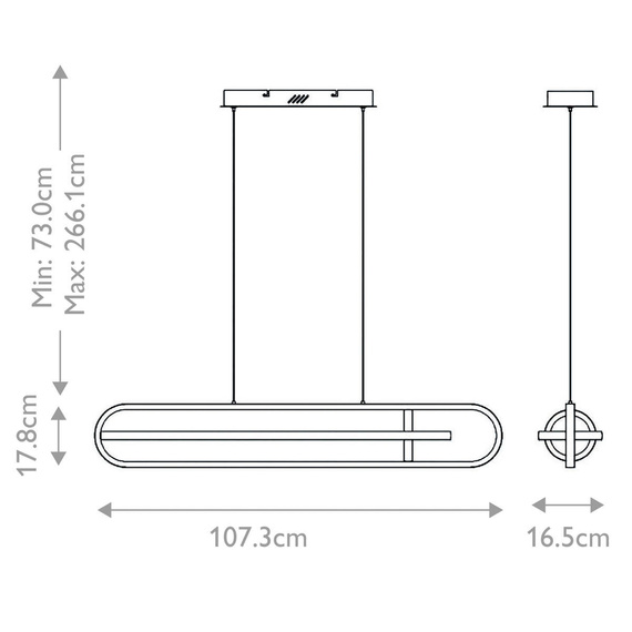Eurofase QN-DEMARK-LP-BK Demark Lampa wisząca