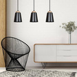 Wisząca lampa BOLERO 1 BLACK czarny (442/1) - Emibig