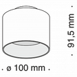 Lampa sufitowa tuba czarna Maytoni Planet C009CW-L12B