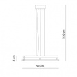 Lampa wisząca akustyczna Ramko Echo 50cm 66487 + 66781