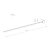 Lampa ścienna Nowodvorski ARM LED L 3000K 10367