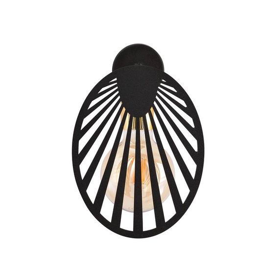 Lampa ścienna PLAYA K1 BLACK czarny (1146/K1) - Emibig