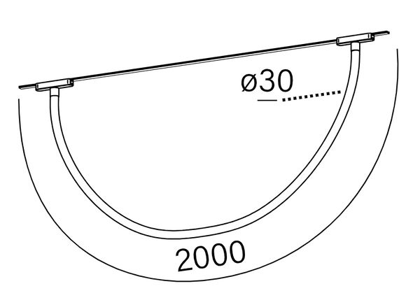 Aqform Lampa do szynoprzewodu Tube 3000K 16507-M930-D9-00-12
