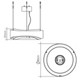 Zwis Ledowy Accord Lighting Horizon QN-HORIZON-RING-LED-80-TEAK