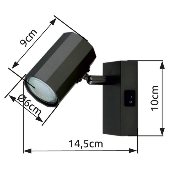 Lampa ścienna Globo Lighting James 57919-1