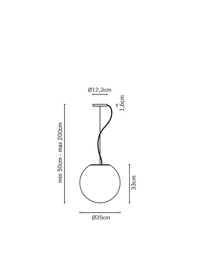 Lampa wisząca Fabbian LUMI SFERA F07 A45 01 LED
