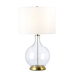 Lampa stołowa Elstead Lighting ORB-CLEAR-AB-WHT Orb