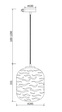 Lampa wisząca Maytoni Dunas P058PL-01CH Chrom