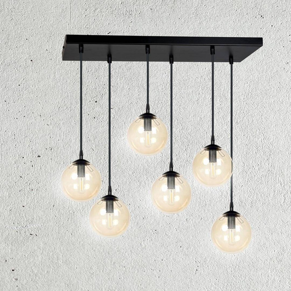 Zwis COSMO 6 BL MIODOWY czarny (713/6) - Emibig