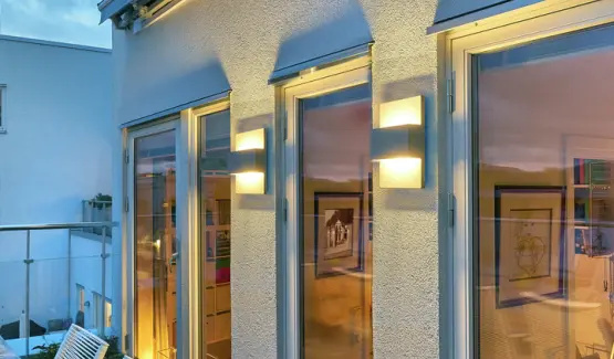 Lampa ścienna na zewnątrz Geneva 1874GR Norlys Down 