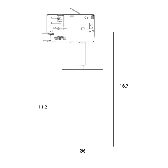MaxLight Rayo S0021 Lampa do szynoprzewodu 3 fazowego