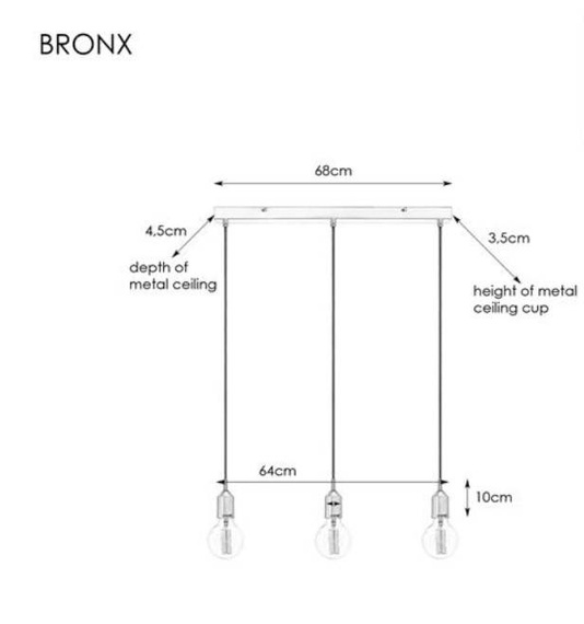 Markslojd Żyrandol Bronx 108097