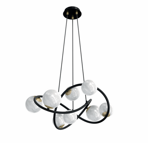 Oprawa wisząca Zuma Line  MD4922-8-EBGN Nisyro