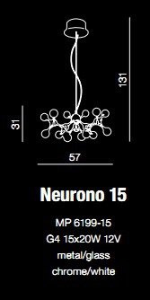 AZZARDO Neurono 15 AZ0107 Lampa Wisząca