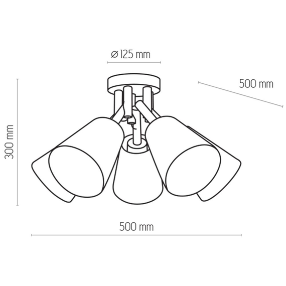 TK Lighting 659 Plafoniera Vaio