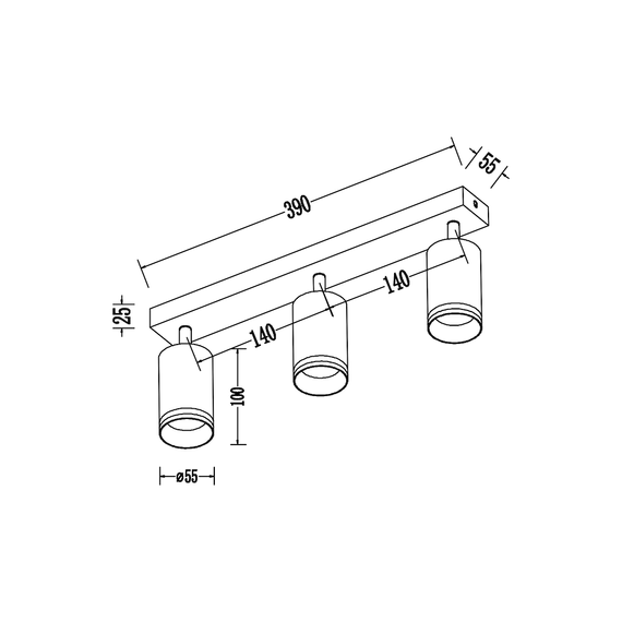 Lampa Sufitowa Milagro Pipe ML2071