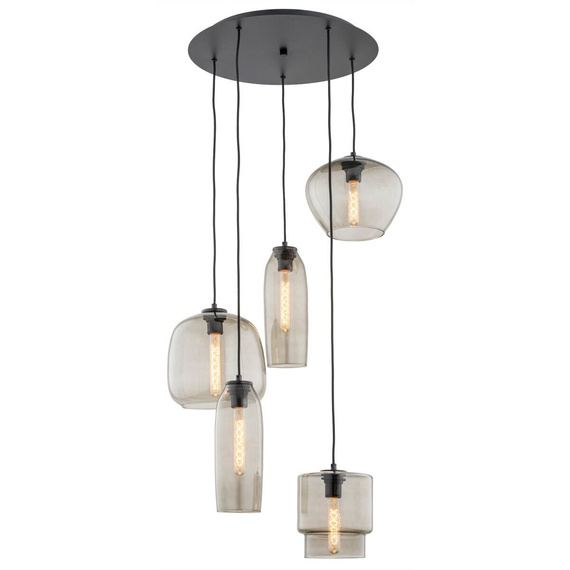 Loftowy Zwis Argon Serafino 2080 Dymne klosze