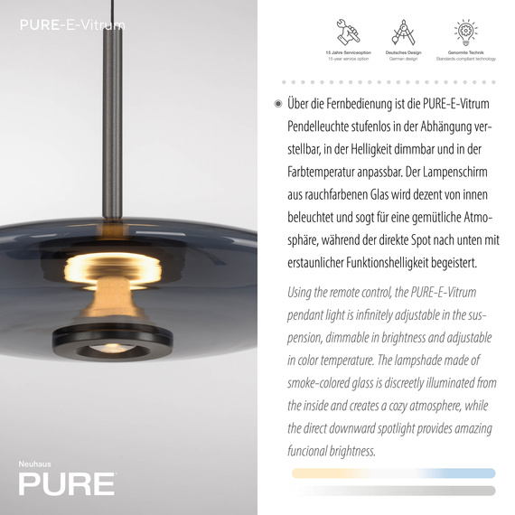 Lampa Wisząca Paul Neuhaus Pure E-vitrum 003902-030777