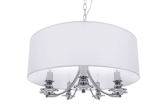 Zwis z białym abażurem Berella Light Adozo 7 BL0147