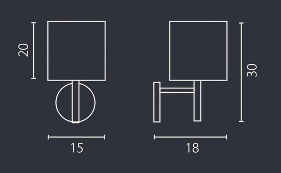 Kinkiet Ramko Rondo Plisa
