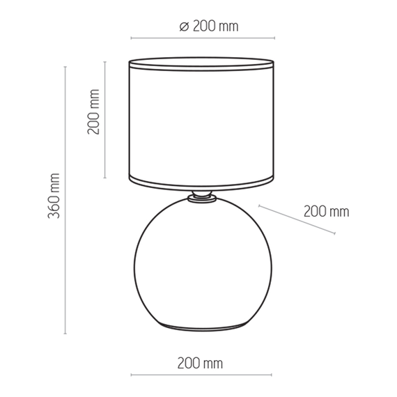 TK Lighting Palla 5065 Lampa Stołowa