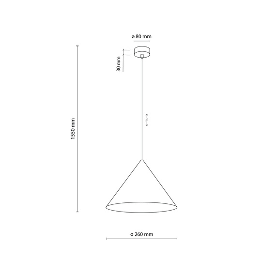 Zwis TK Lighting Cono 11376