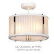 Elstead Lighting Corona DL-CORONA-2P-WPN Zwis