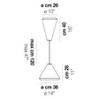 Lampa Wisząca VISTOSI WITHWHITE SP 26 G