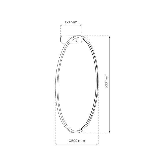 Lampa ścienna Milagro Saturno ML8850 black