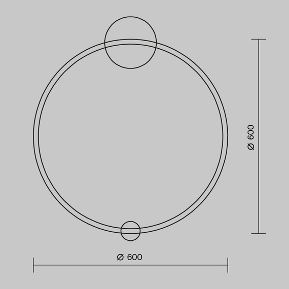 Oprawa Ścienna Maytoni Halo MOD005WL-L22BSK1