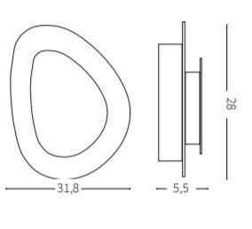 Lampa ścienna Ideal Lux Gingle AP125 Medium