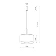Lampa wisząca Nowodvorski Amarela M 11659 czarny